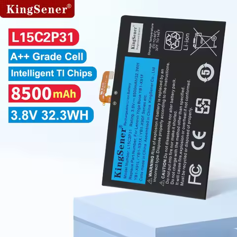 KingSener L15C2P31 8500mAh Laptop Battery For Lenovo Yoga Book YB1-X91F X91L X91X YB1-X90F YB1-X90L 