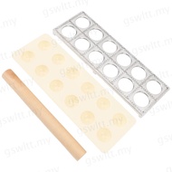 GSWLTT Ravioli Press Maker, Aluminum Alloy 12 Cavity Ravioli Cutter, Dumpling Making Tool Profession
