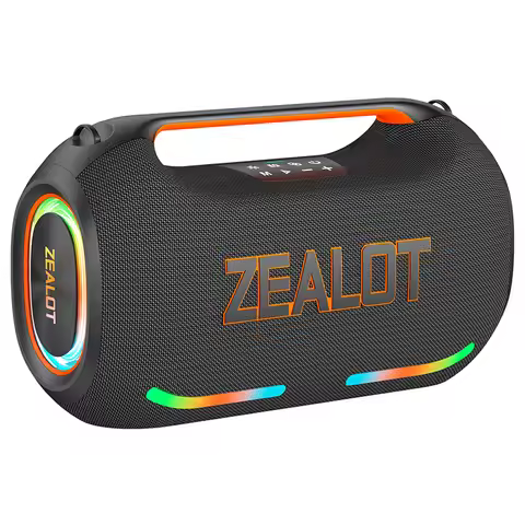 ZEALOT ZE41 250W Bluetooth Subwoofer | 48000mAh Long-Lasting Battery, RGB Lights, OTG Recording, Sma