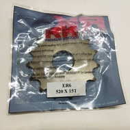 RK FRONT SPROCKET FOR KAWASAKI ER6- 15T(520)