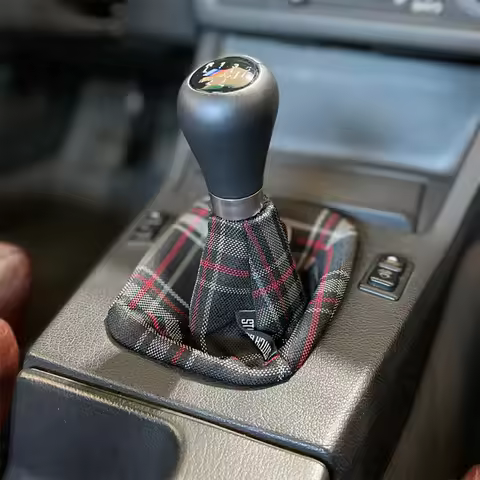 New Universal Checkered Shift Knob Boot Gear Tartan Shift Knob Cover Clark Shift Knob Cover For VW G