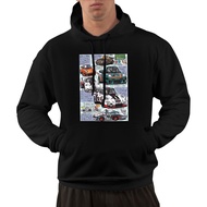 Vintage Outwear Fashion Porsche Anime Racing Cotton Hoodies For Mans