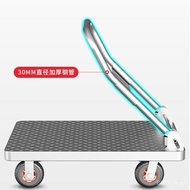 Iron Trolley Carrier Household Platform Trolley Portable Trailer Trolley Hand Buggy Trolley Foldable