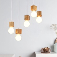 Nordic Creative Solid Wood Lamp Holder Household Chandelier Lamp Holder Simple Modern Aisle Entrance