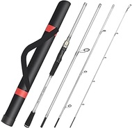 THKFISH Travel Fishing Rods, 4 Piece Spinning Rod with Bag,6-7.87Feet Carbon Fiber Lightweight Ultra