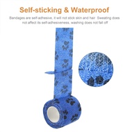 +‘； 1 Pcs Animal Pattern Printed  Self Adhesive Bandage 4.5M Sports Elastic Wrap Tape  Waterproof Cohesive Bandage