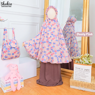 Shahia Servantina - Sabila Kalisa Mukena Anak Perempuan Rayon Motif Set Prayer