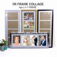 5R Picture Frame Collage (5"x7" photo size) Wall Hang Landscape or Portrait