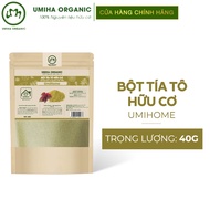Bột Lá Tía Tô nguyên chất UMIHOME 135G đắp mặt nạ dưỡng trắng hồng da làm sạch mụn ẩn hiệu quả