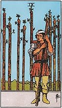 The Nine of Wands: 156 College Ruled Lined Pages (78 leaves), 5x8 Notebook, Journal, Diary, Planner 