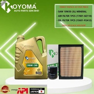 PERODUA ATIVA 1.0 TURBO OIL FILTER + AIR FILTER + KOYOMA 10W30 3LITER MINERAL ENGINE OIL