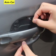 【Ann-Car】Universal Carbon Fiber Auto Car Door Handle Stickers Car Handle Protection Car Handle Anti Scratch Stickers