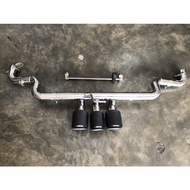 Exhaust Honda Civic Fc 1.5 Fit For Type R Bumper/Akrapovic Carbon Exhaust/Full S/Steel 304