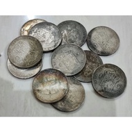 koin kuno, koin perak 1 gulden Wilhelmina tahun 1928, 1929, 1930,
