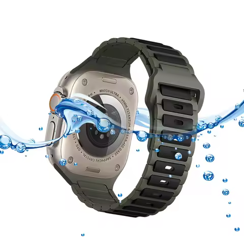 Silicone Strap Sport Bands Waterproof Watch Bands Sweatproof Silicone Bracelet for Apple Watch 9/8/7