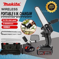 Mini Cordless Chainsaw 6’’ Handheld Power Saws with Battery ​Portable Saw for Wood Cutting Lagaring 