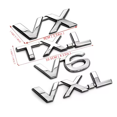 2.5V V6 V8 VX VXR TXL VXL Emblem for Toyota Reiz Land Cruiser Prado Rav4 Tundra Trunk Lid Sticker Di