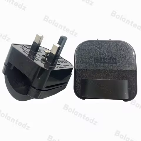 EU To UK Plug Adapter 13A250V Built-in Fuse Euro European Round 2 Prong 4.0mm To Type-G British Mala