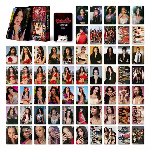 KATSEYE 92Pcs 60 Lomo Cards 32 Stickers Beautiful Chaos Comeback K Pop International Girl Group Fan 