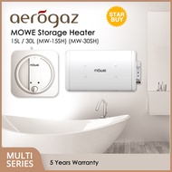 MOWE (By Aerogaz) 15L / 30L Storage Water Heater (MW-15SH) (MW-30SH) 5 Years Warranty