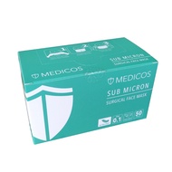 Medicos Ultrasoft 4ply face mask (adult) 50's - Neon Green