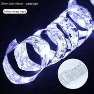 Christmas Fairy Lights Strings LED Ribbon Bows Cristmas Tree Ornaments Christmas Decor for Home 2024