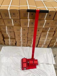 เต่าลากเครื่องจักร 6 ตัน 4 ล้อ ตัวจับ ล้อโพลียูริเทน เต่าย้ายเครื่องจักรสำหรับพื้นทั่วไป ความยืดหยุ่