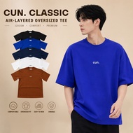 Cun. Classic 320GSM Oversized T-Shirt Unisex Air Layer Soft Comfortable Essential Tee Casual Wear