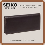 Seiko Wallet - Genuine Leather Long Envelope Wallet (With RFID Blocker) - 1687