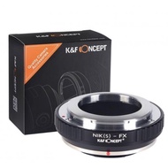 K&F Concept Lens Adapter - Nikon S to Body Fuji FujiFilm X Mount Mirrorless Camera Lens | NS - FX | 