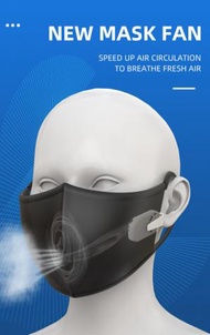 全城熱賣 - 便攜式口罩風扇 交換空氣 戶外運動 夾式風扇 便攜式 USB充電#G889001268