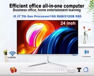 HAILAN X6 All in one PC Computer set i3 /i5 /i7 7th Gen With 8G/16G RAM 128G/256G/512G SSD for onlin