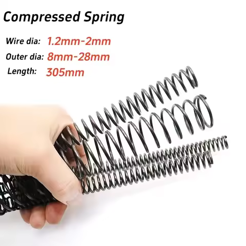 Spring Steel Compression Spring Rotor Return Compressed Spring Release Pressure Springs Wire Dia 1.2
