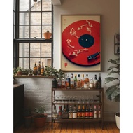 Koi Fish Art poster canvas  painting Music Poster