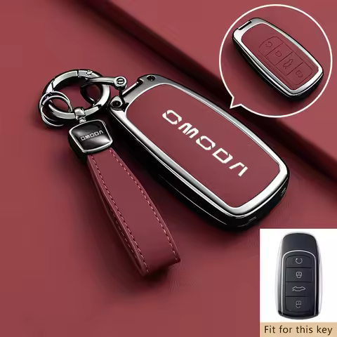 Zinc Alloy Key Fob for Chery Omoda 9 C5 5 Phev Premium 2025 2026 Keychain Remote Case Cover Holder H