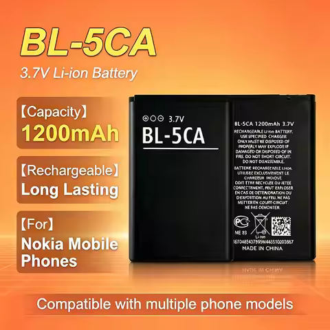 Rechargeable Battery 3.7V 1100mAh BL-5CA BL5CA Lithium Batteries for Nokia 1110i 1100 1112 1116 1110