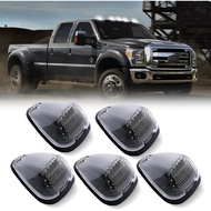 Lampu Penanda Atap Kabin LED Putih untuk 1999-2016 F250 F350 F450 F550 Super Duty Pickup Truck, 5PCS