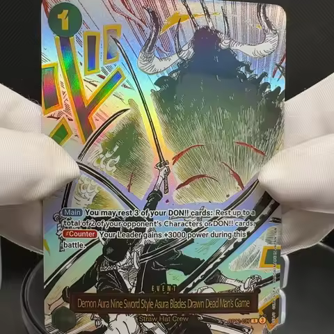 One Piece TCG OPCG English Dead Man Game card Grean Zoro Event OP12-037 Textured Foil Card Anime Col