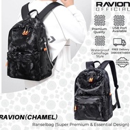 [ BKS ] Women's Backpack Men's Backpack School Work Backpack Waterproof Laptop Backpack CHAMEL CAMO 