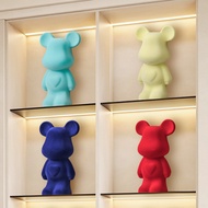 Flocking Violent Bear Ornaments Light Luxury High-End Living Room Wine Cabinet TV Cabinet Display Ca