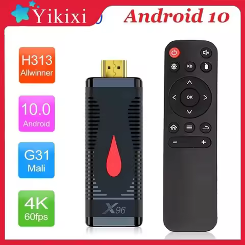 X96 S400 Smart TV Stick Android 10.0 Allwinner H313 Cortex A53 Smart TV BOX 2GB 16GB 2.4G Wifi 4K HD