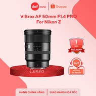 Viltrox AF 50mm F1.4 PRO For Nikon Z Lens Viltrox 50mm f1.4 - Genuine product