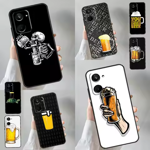 Beer Cup For Realme 9 10 11 12 Pro Plus GT5 C67 C55 C53 C35 C33 C30 C25s C21Y C15 GT3 GT Neo 5 Case