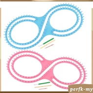 [PerfkMY] 8 Shaped Knitting Loom Set Long Knitting Board Yarn Kit DIY