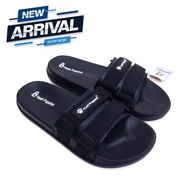 Sandal Selop Pria Volcom Tali Velcro Webbing Hitam Bahan Ringan Empuk / Sandal Slide Volcom Pria Web