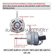 DKMYB DYNAMO BEARING FAN MOTOR/ MIYAKO FAN DYNAMO BEARING OC-04