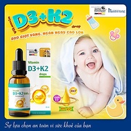Vitamin D3 K2 MK7 Drops Sanct Bernhard tăng chiều cao, bổ sung canxi giúp xương răng chắc khỏe, bé ngủ ngon (Hộp 10ml)