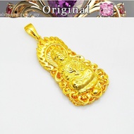 Fashion 916 Gold Jewelry Men's Pendant Guanyin Pendant 916 Gold Holder high