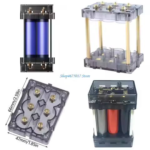 H4GA Energy Storage 18650 Battery Holder Case Support 2S3P 3S2P 1S6P PC+ABS