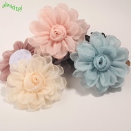 IOLINIDT 5pcs Silk Roses Flower Head, Organza 10.5CM Artificial Roses Flower, Elegant High Quality  